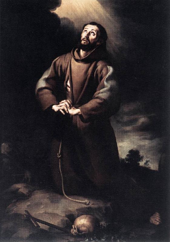 MURILLO, Bartolome Esteban St Francis of Assisi at Prayer sg